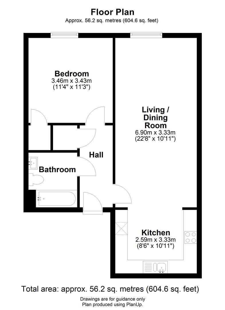 Floor plan Newmarket Road, Cambridge